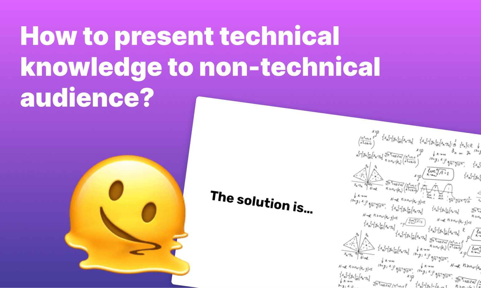 How can I make my presentation more engaging for a non-technical audience?