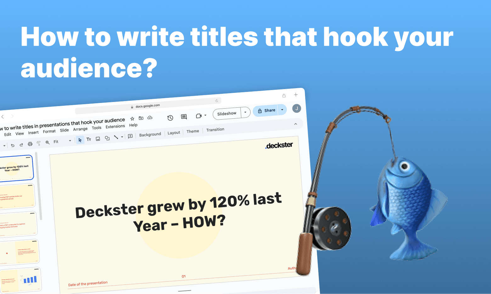 How to write titles in presentations that hook your audience